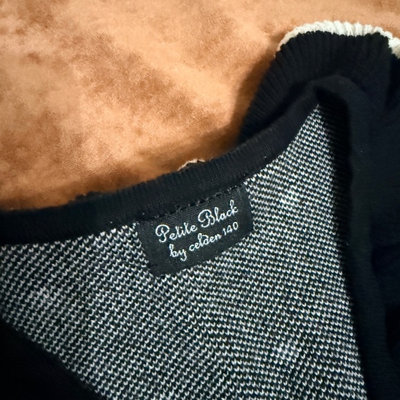 Petite Black By Celden 140 Black and White Polka Dot Knit Dress 7-9 years - Picture 3 of 8